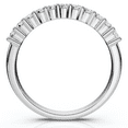 thumbnail image 2 of Pompeii 1/4ct Lab Created Diamond Wedding Stackable Ring 14K White Gold, 2 of 4