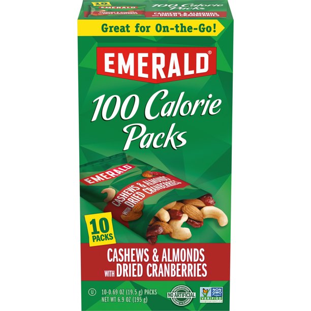 Emerald Nuts Trail Mix & Dried Cranberries, 100 Calorie Packs, 10ct, 6