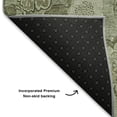 thumbnail image 5 of Addison Rugs Mayfield Premium Machine Washable Transitional Floral Aloe Rectangle Rug, 1'8" x 2'6", 5 of 6