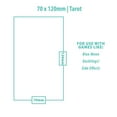 thumbnail image 2 of Tarot Sized Lite Board Game Sleeves (100ct) for 70mm x 120mm Cards, 2 of 2