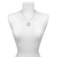 thumbnail image 3 of Delight Jewelry Goldtone Mini Open Peace Heart Key Hero Ring Charm Necklace, 18", 3 of 4