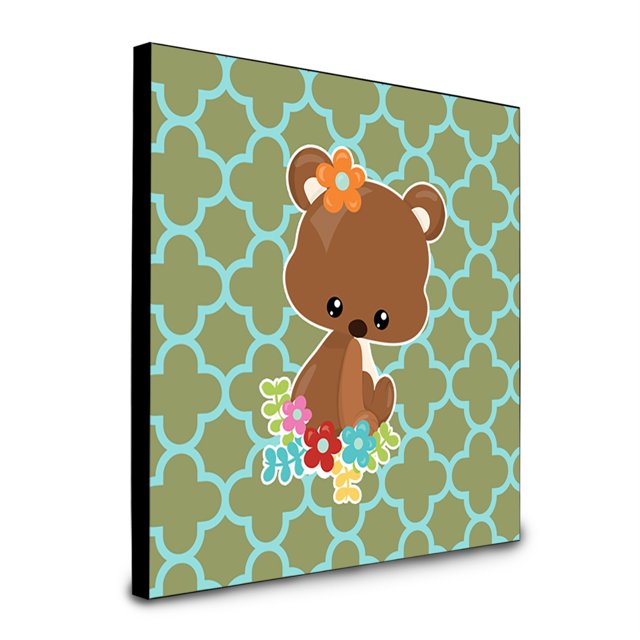 "Treasures Baby Brown Bear Panel decoración de pared, multicolor" Caroline's Treasures BB6797UP88