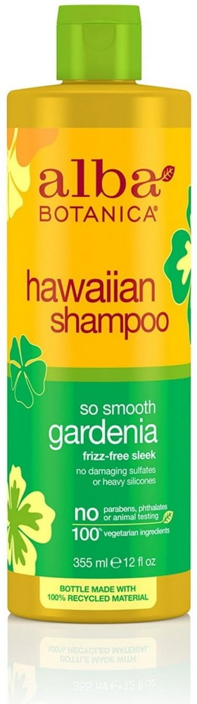 Alba Botanica Hawaiian Shampoo, So Smooth Gardenia 12 oz (Pack of 4 ...