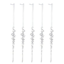 JVBTVB Christmas Icicle Pendants - 24Pcs Simulated Ice Crystal Christmas Tree Decorations for Xmas Party Home Window Mantel Decoration