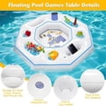 thumbnail image 5 of Octagonal Inflatable Game Table, Inflatable Pool Bar Floating Tray for Adults, Water Game Table for Hot Tub Beach Pool Outdoor Party, 5 of 7