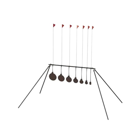 Birchwood Casey Centerfire KYL, 1/2 Steel Target, Portable Design, Silver/Black