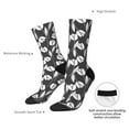 thumbnail image 4 of Pofeuu Tulips Flowers Print Crew Socks, Adult Running Hiking Socks for Youth and Adult, 4 of 6