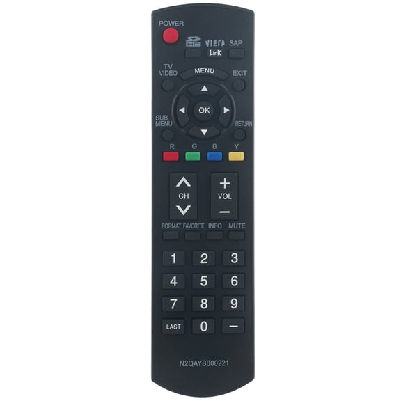 N2QAYB000221 Replace Remote for Panasonic TV Viera TC-26LX85 TC-32LX85 TC-37LZ85