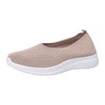 thumbnail image 2 of Orthopedic Shoes for Women,Orthopedic Dress Shoes for Women,Women’s Knitted Flat Walking Shoes Comfortable Slip On Mesh Lightweight Low Heel Sneakers Casual Soft Gym Nurse Work Mom Loafers,Pink,8.5, 2 of 6