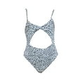 thumbnail image 2 of IROINNID Girls One-piece Bow Swimsuit Dot Print Crop Beachwear, Sizes 3-9 Years, 2 of 9