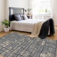 thumbnail image 5 of Ottomanson Boxes Area Rug 5' x 6'6" - Non Slip Low Pile Carpet, Gray, 5 of 9