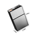 thumbnail image 3 of Usloyux Under $5 Cigarette Case Lighter, Windproof USB Rechargeable Igniter, Metal Construction Flameless Design, Portable Smoking Accessory, Pocket Carry, 3 of 7
