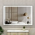 thumbnail image 3 of 60x40 inch Oversized LED Bathroom Mirror Wall Mounted Mirror with 3 Color Modes, Large Wall Mirror for Bathroom, 3 of 5