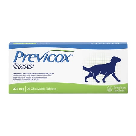 Previcox (Firocoxib) Oral Chewable Tablets for Dogs, Anti-Inflammatory (NSAIDs), 227mg, 30 Count