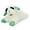 White, Green, Yellow, variant on Multipet Summer Lamb Chop, Plush Dog Toy, Lime and Floral Pattern, 10.5 inches