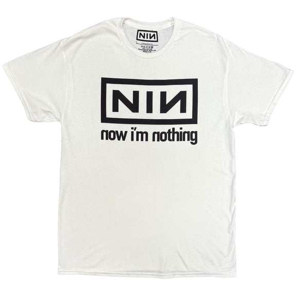 Nine Inch Nails Unisex T-Shirt: Now I'm Nothing (White)