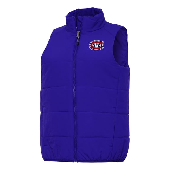 Women's Antigua Royal Montreal Canadiens Experience Full-Zip Vest