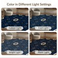 thumbnail image 7 of ODIKA 3'x5' Ultra-Soft Throw Mat, Boho Mosaic Interlocking Geometric Motifs Pile Abstract Navy Large Refined None Washable, Bare feet friendly, Easy Care Indoor rug for Bedside, Vanity, 7 of 7
