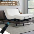 thumbnail image 2 of HSUNNS Twin XL Bed Frame with Wireless Remote Head and Foot Incline, 11" High Foldable Metal Platform Electric Adjustable Bed Frame with Storage, No Box Spring Required, Tool Free Assembly, 2 of 12