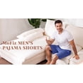 thumbnail image 4 of MoFiz Men's Bamboo Rayon Pajama Shorts with Pockets Loungewear 3-Pack for Men, 4 of 9