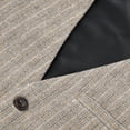 thumbnail image 4 of GFDYREE Men's Slim Fit Herringbone Tweed Suits Vest Premium Wool Blend Waistcoat, 4 of 7