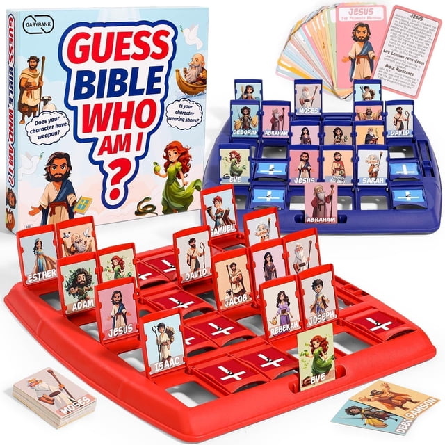 Juego de mesa Garybank Guess Bible Who I Am para niños de más de 3 años