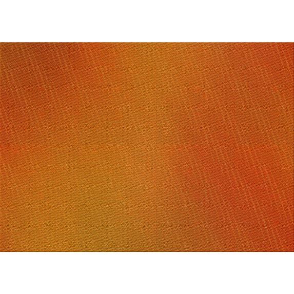 Ahgly Company Indoor Rectangle Patterned Neon Orange Area Rugs, 8' x 10'