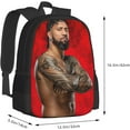 thumbnail image 3 of Jey USO Wrestler Unisex Fitness Bag, Backpack for Exercise Portable Business Backpack Notebook Bag for Men and Women, 3 of 7