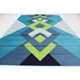 thumbnail image 4 of Unique Loom Indoor Rectangular Geometric Modern Area Rugs Blue/Green/White, 9' 0 x 12' 0, 4 of 6