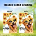 thumbnail image 5 of Hello Summer Golden Retriever Dog Large Garden Flag 28 x 40 Double Sided, Welcome Spring Summer Sunflowers Garden Yard House Flags Outside Outdoor Summer Porch Lawn Decoration, 5 of 6