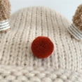 thumbnail image 4 of DHFJKG Newborn Baby Unisex Christmas Knitted Hats With Reindeer Ears Tie Back Adjustable Warm Beanie Autumn Winter Lovely Hats, 4 of 6