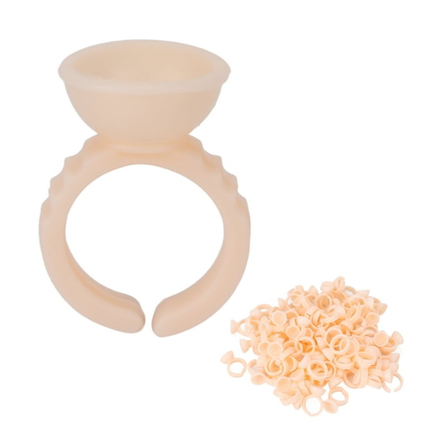 Tazas de Soporte de Pegamento de, Tatuaje Higiénico Eláste Tatuaje de Pigmento Copa de Anillo Silicona Para Tatuador para Salón de Belleza