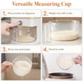 thumbnail image 7 of Rice Dispenser 25 Lbs 2Pcs, Rice Storage Container Moisture Proof, Cereal Dispenser for Pantry, BPA-Free, 7 of 7