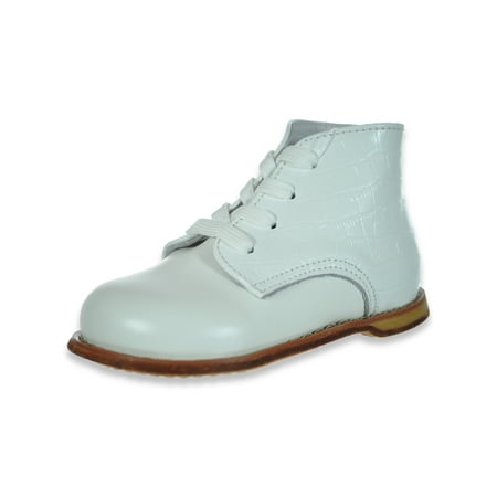

Canvoo Baby Girls Faux Leather Walking Shoes - white 2.5 infant