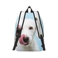 thumbnail image 6 of Rocae Puppy Licks Nose for Durable Canvas Backpack Leisure Large Bag Travel Rucksack Multi-function Backpack Medium, 6 of 8