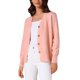 thumbnail image 4 of Suéter de cárdigan de manga larga con botones abiertos de punto para mujer Inspire Chic L Rosa, 4 of 6