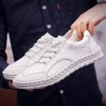 thumbnail image 2 of Xishao Verano Zapatillas de Deporte para Hombre Slip On Mocasines de Cuero Ligero Caminar Moda Cómodo para el Trabajo de Oficina Xishao ropa, 2 of 2
