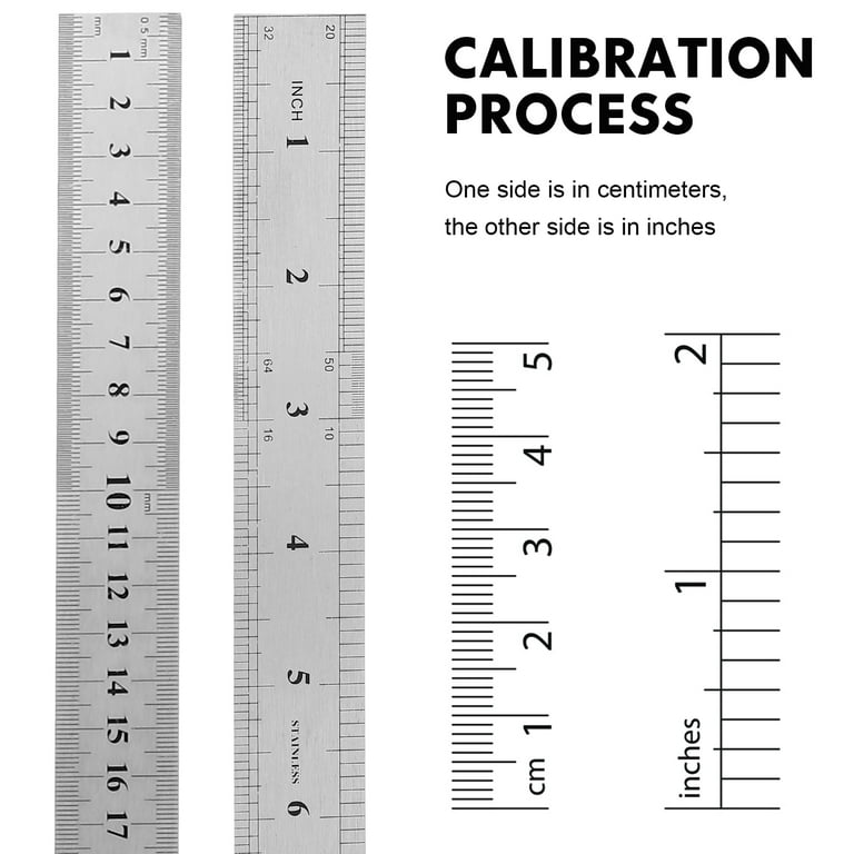 8 Pcs Graduated Steel Ruler Metric Ruler Flexometer Digital Scale Grams Handicraft Rulers Engineers Rulers Office, Other