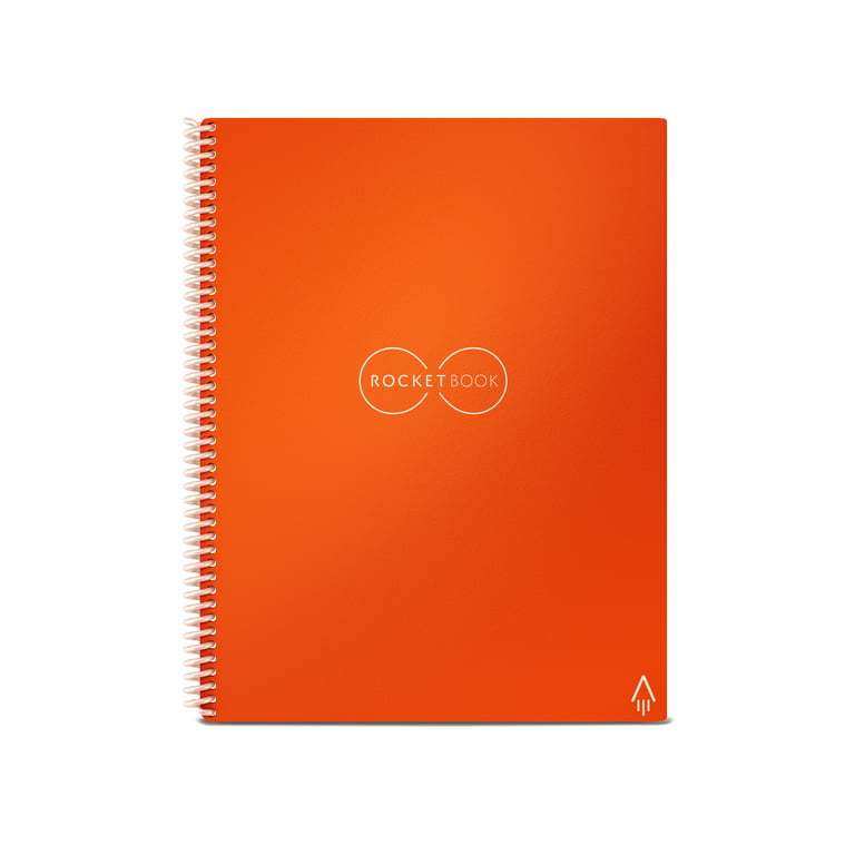 Rocketbook Core Smart Reusable Spiral Notebook, Blue, Letter Size