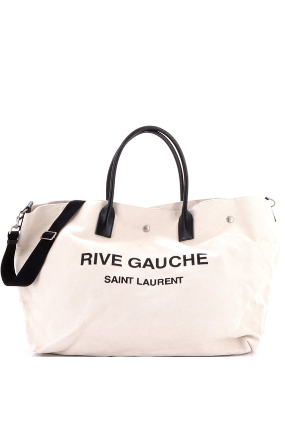 Pre-Owned Rive Gauche Shopper Tote Canvas Maxi By Rebag