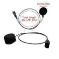 thumbnail image 2 of For Cardo PACKTALK Edge Motorcycle Bluetooth Intercom Microphone Cord Microphone Soft Cord, 2 of 5