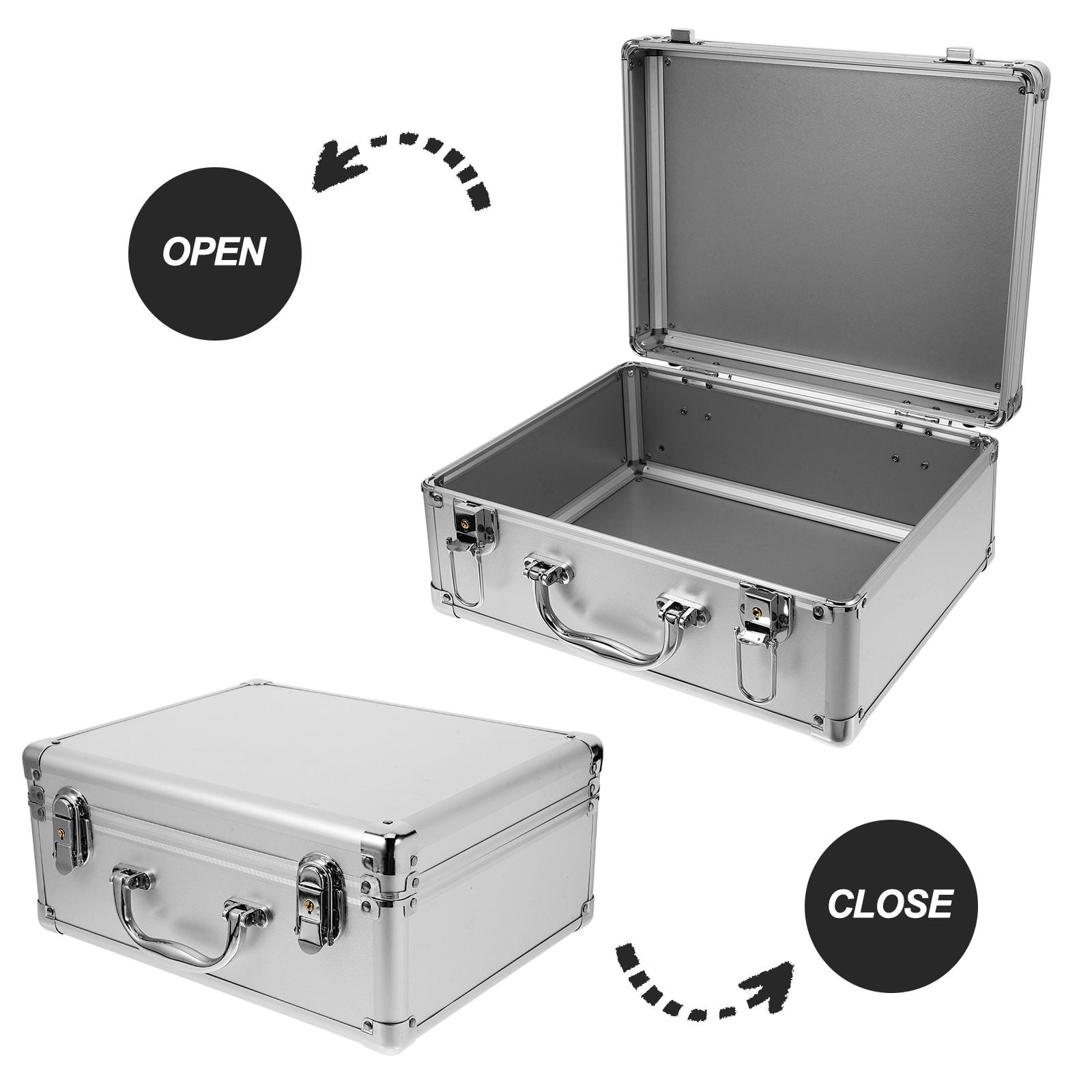 RENACLIPY Metal Briefcase Portable Tool Organizer Case for Men and Lightweight