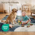 thumbnail image 4 of ODIKA 5'x7' Ultra-Soft Area Rug, Abstract Brushstroke Gentle Wave Balanced Composition Sage That None Washable, Bare feet friendly, Silk-Touch for Bedroom Home office, 4 of 7