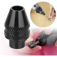 thumbnail image 3 of 2pcs Keyless Chuck Three-jaw Mini Multi-functional Quick Change Adapter Drill Chucks Electric Grinder Tool 9/32-40 6.2mm Shanks Compatible, 3 of 4