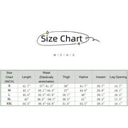 ZHENWEI Mens Cotton Linen Drawstring Pants Elastic Waist Casual Jogger Yoga Pants
