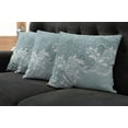 thumbnail image 5 of Ambesonne Vintage Throw Pillow Cover 4 Pack, Retro Floral Ivy Swirls, 20", Slate Blue Pale Blue, 5 of 5
