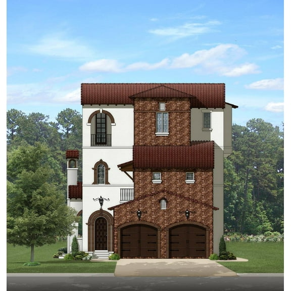556-4868: European Mediterranean 0 Bed, 5 Bath Luxury Home Plan, 4868 Sq Ft: Full Blueprints with License to Build by Home Plan Marketplace - Lesuto