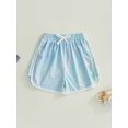 thumbnail image 5 of Bagilaanoe Toddler Baby Girls Beach Shorts 1T 2T 3T 4T 5T 6T Kids Tie-dye Print Loose Casual Workout Shorts, 5 of 9