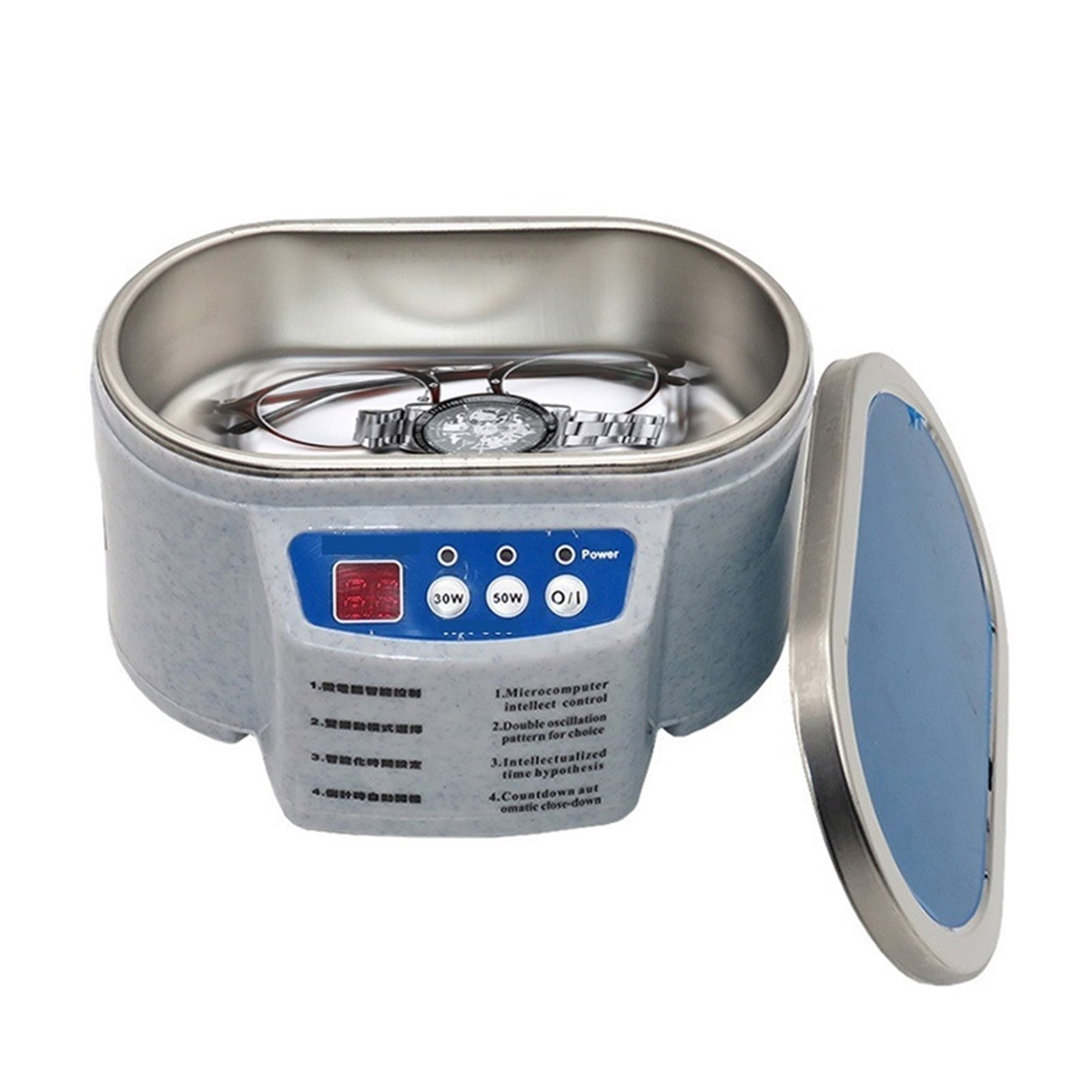 30/50W Digital Ultrasonic Cleaner Ultrasonic Bath Jewelry Glasses Circuit Board Cleaning Machine Ultrasound Sterilizing Machine ,Strong Cleaning
