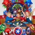 thumbnail image 4 of 24PCS Superhero Party Decorations Set,Birthday Party Supplies Including Foil Balloons, Happy Birthday Banner and Latex Balloons for Kids' Birthday Party, Superhero Themed Party Favors and Decorations, 4 of 6